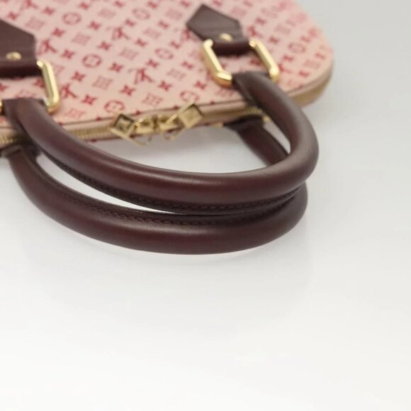 LOUIS VUITTON Monogram Mini Alma Haut Hand Bag Red M92204 LV Auth BA2457V - Picture 8 of 16